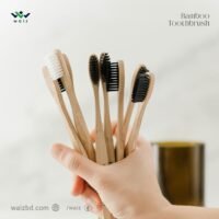 Natural Bamboo Toothbrush - 6 Pcs Set
