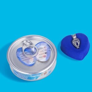 Pearlina Sterling Silver Heart Cage Locket Necklace - Image 2